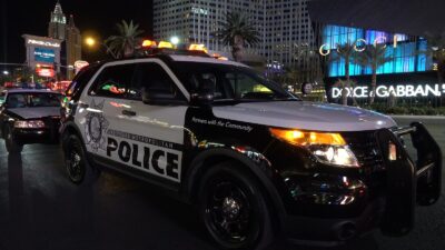 LV Police officer shot