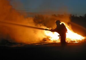 Firefighter and arson In Las Vegas